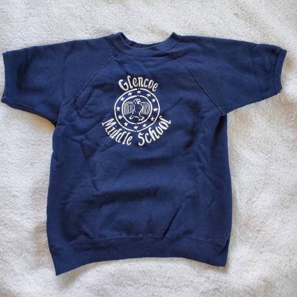 Glencoe Middle School Sweatshirt, Sz M, Vintage 1970's